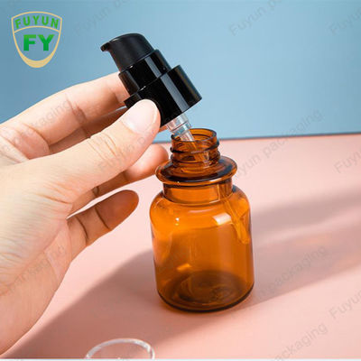 Schraubverschluss- Kapsel Browns, die Flasche Amber Plastic der Medizin-60ml verpackt