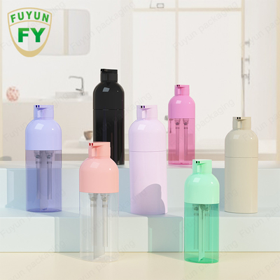Shampoo-Pumpen-Zufuhr-Plastikflasche 300ML Chrome Soems färbende