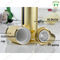 Pumpen-Lotions-Flaschen-kosmetische luftlose Plastikflasche 15ml 30Ml 50Ml Goldsilberne luftlose