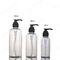 3,4 Unze-Shampoo-Pumpen-Zufuhr-Flasche, klare bernsteinfarbige Duschpumpflaschen