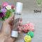 silberne luftlose Pumpflasche, Plastik-kosmetische Flasche der Lotions-50ml