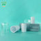 Leerer kosmetischer Zylinder-weiße Plastikpumpflasche 15ml 30ml 50ml