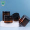 8 Unze-Runde formen schwarze Plastik- kosmetische Creme Plastik-Amber Jar With Lid