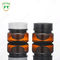 Kosmetischer GroßhandelsCremetiegel des Verpacken- der Lebensmittel30ml Amber Black Pet Plastic Cosmetic mit weißem schwarzem Deckel