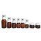 Ununterbrochener Spray Fuyun 40ml 60ml Amber Skincare Plastic Pump Bottles