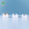 Weiße klare Farbe Fuyun 80ml 100ml 120ml verdicken Grundmauerhaustierplastikcremetiegel mit farbiger Kappe
