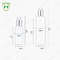 Pumpflasche-Serum-Toner-silberner Lotions-Pumpen-Behälter 75ml 100ml 250ml Plastik