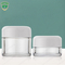 Glänzendes Handplastikaugen-Gesichtshautcreme-Glas mit weißer Kappe 30ml 50ml
