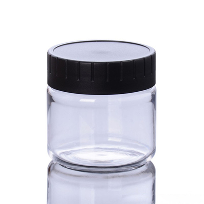 60ml 100ml Skincare Kunststoffgehäuse-Gläser mit weißer Kappe