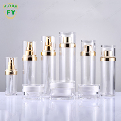Kundenspezifisches Acryllotions-Spray-Pumpflasche-Glas stellte 30ml 100ml 120ml Skincare ein